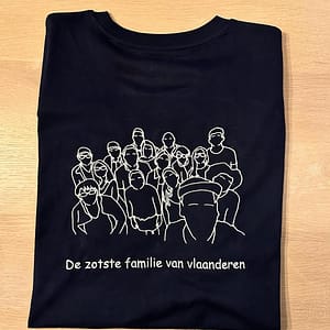 T-shirt met grote lijntekening 2