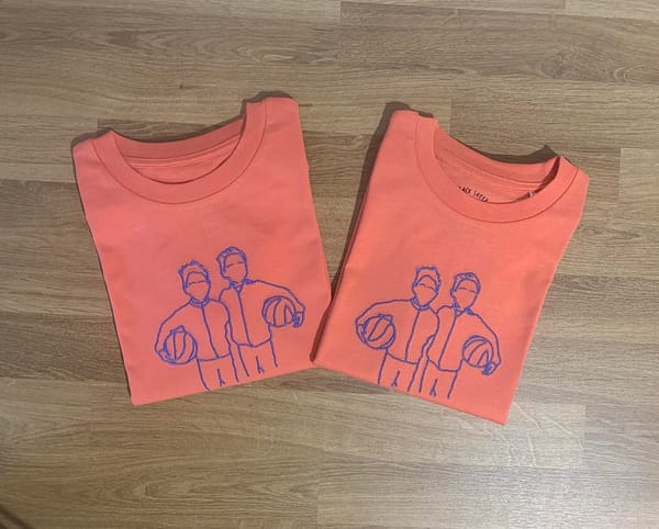 Kinder t-shirt met lijntekening 1