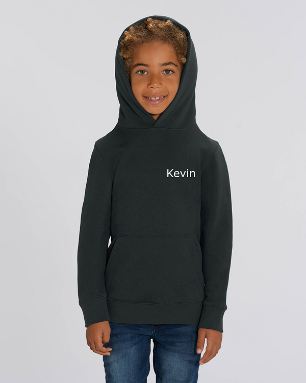 Kinderhoodie met tekst